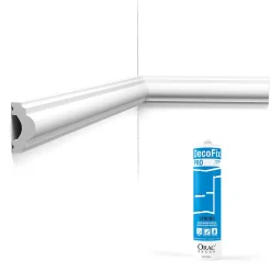 Pack 10 mètres Cimaise murale PX120 avec colle - Orac x Cimaises-et-plus - 4x2x200cm (h x p x L) - moulure décorative polymère-Orac Decor Hot