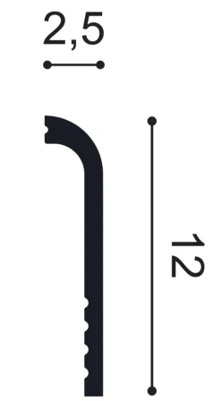 Pack 10 mètres Plinthe de rénovation SX185 avec colle - Orac x Cimaises-et-plus-Orac Decor Outlet