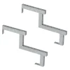 Pack 2 pièces - Limon acier galvanisé 2 marches - H 34cm - Option contremarches-Vinuovo Outlet