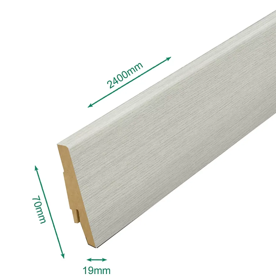 Forestea Pack 5 Plinthes décoratives 7843 vista oak 2400 x 70 x 19 mm