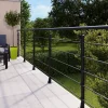 Fortia Pack balustrade Barranco horizontale à plat aluminium noir