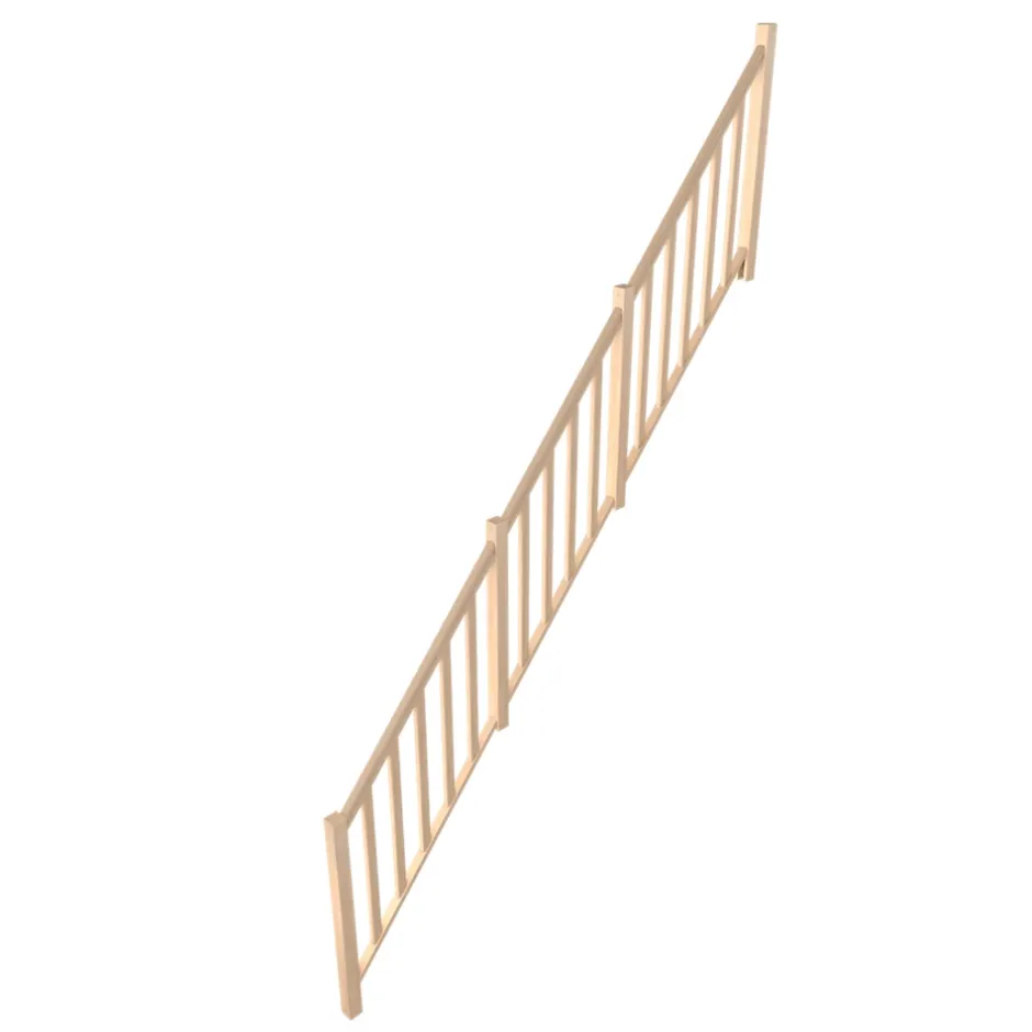 Pack balustrade verticale hêtre coloris naturel h.105,8 cm x l.346,8 cm-Fortia Sale