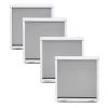 Pack éco de 4 moustiquaires enroulables alu H145 cm x L130 cm blanc-Volet-Moustiquaire Sale