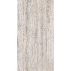 Pack de 2 panneaux muraux de salle de bains l.100 x H.210 cm, effet travertin beige structuré , DécoDesign Softtouch-Schulte Hot