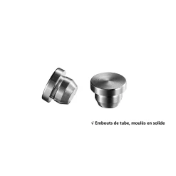 AICA Sanitaire Pack garde-corps 1.5 m avec 3 barres en inox 304 argent installation verticale by AICA