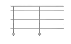 Kordo Pack garde-corps : pose latéral Prestio ral 9006