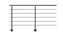 Pack garde-corps : prêt à poser latéral Prestio ral 7016-Kordo Outlet
