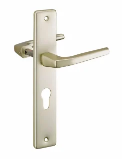 Thirard Paire de béquilles pour porte, carré 8mm + 1 plaque carré 8 x 56mm, trou de cylindre -