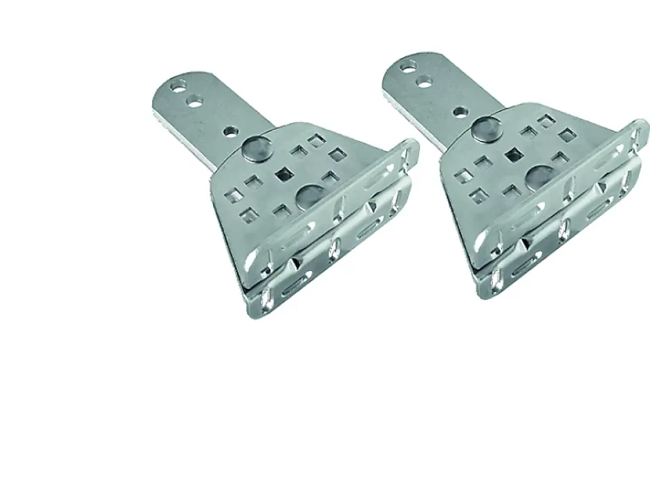 Nice Automatisme Paire de pattes de fixation réglable côté pilier à visser Nice