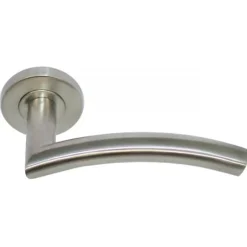 Paire de Poignées sur Rosaces "Elsa vague" Inox 304 - Sans rosaces de fonction-Klose Besser Outlet