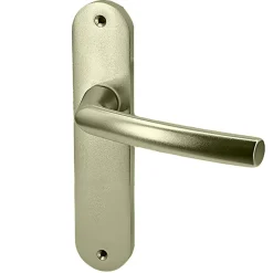 Paire de poignées sur plaques aluminium blindé 190 mm porte intérieur sans clés Bricard Osmose-Autres Outlet