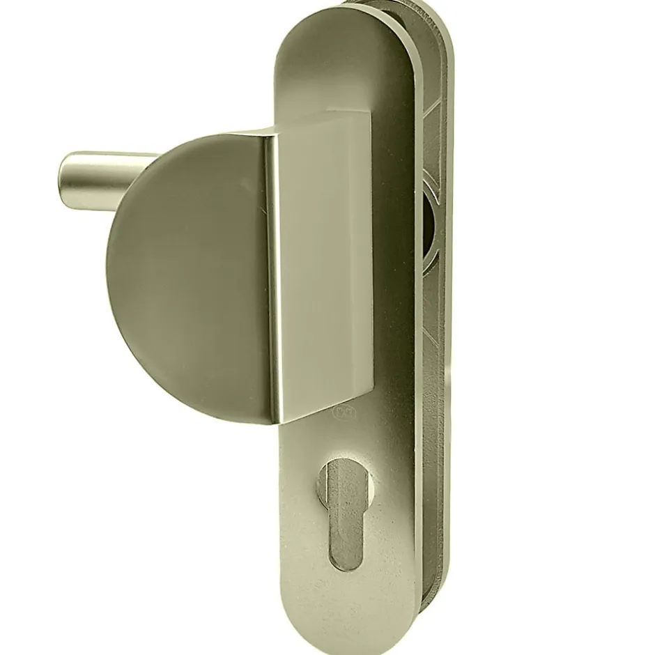 Paire poignées de porte aluminium blindée Bricard Osmose 190 mm béquille aileron trou cylindre-Autres Hot