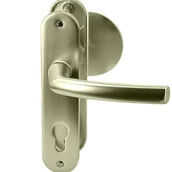 Paire poignées de porte aluminium blindée Bricard Osmose 190 mm béquille aileron trou cylindre-Autres Hot