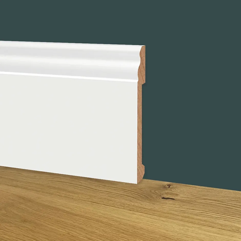 Eternal Parquet Palette 76ML de plinthes DUCALE en EqualWood HI-TEC POLYMERE 100x14x2000mm - BLANC