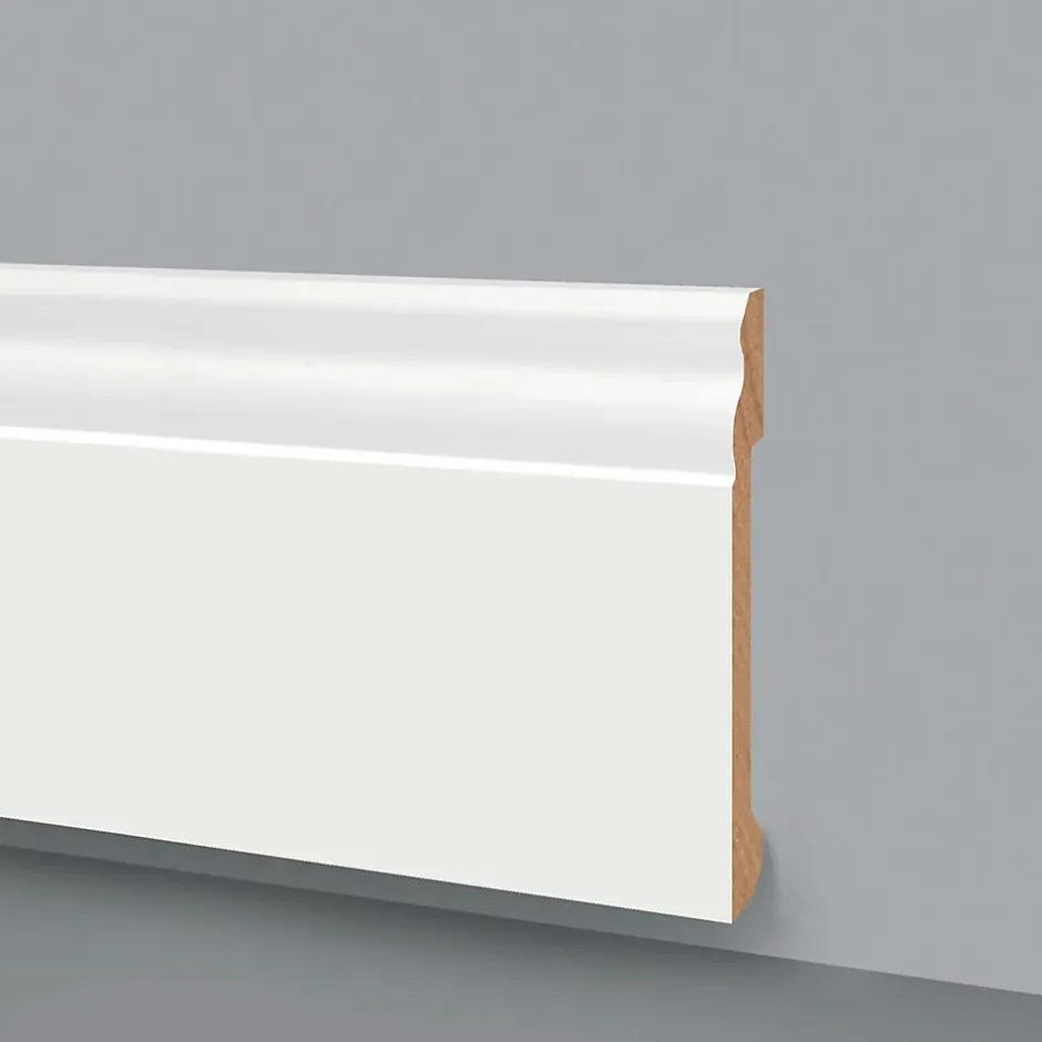 Eternal Parquet Palette 76ML de plinthes DUCALE en EqualWood HI-TEC POLYMERE 100x14x2000mm - BLANC