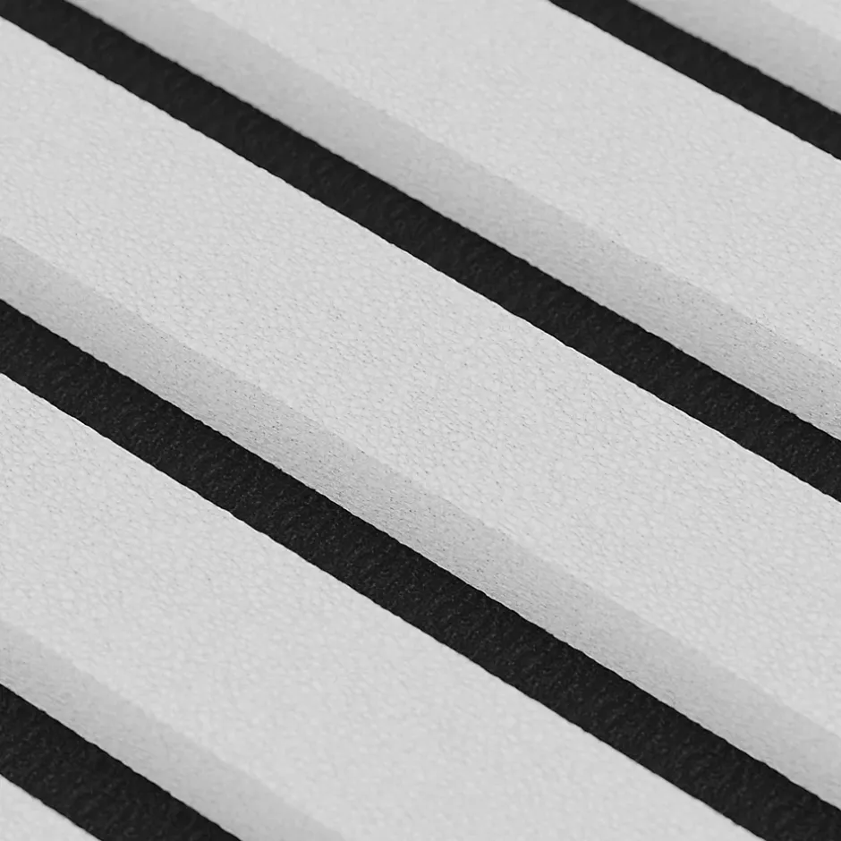 Panneau Acoustique 21mm - Blanc Cuir - Feutrine Noire - 240x60cm - Lot de 2-Ps Global Company New