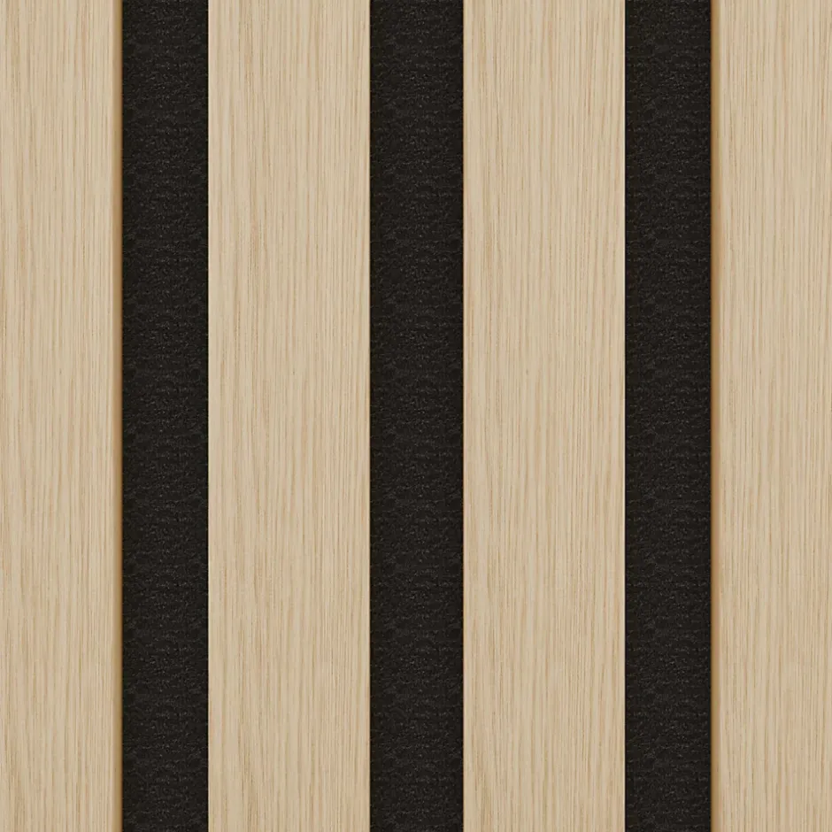 Ps Global Company Panneau Acoustique 11mm - Chêne - Feutrine Noire - 240x60cm - Lot de 4