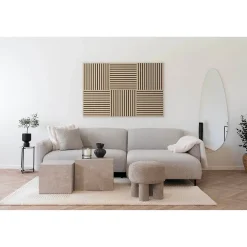 Seven Design Panneau Acoustique Moody, Marron, MDF, 52x2,2x52 cm,