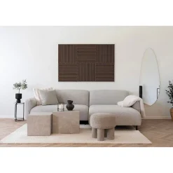 Seven Design Panneau Acoustique Moody 1, Marron, MDF, 52x2,2x52 cm,