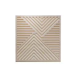 Panneau ajouré Malo en MDF revêtu papier imitation chêne 60X60X1 cm vendu par 3 pièces-Radex Outlet