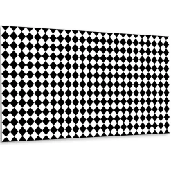 Panneau autocollant 100x50 cm Damier incliné 1 pcs-Tulup Outlet