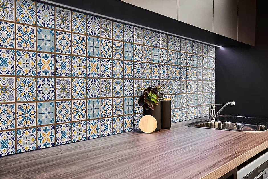 Panneau autocollant 100x50 cm Patchwork arabe 1 pcs-Tulup