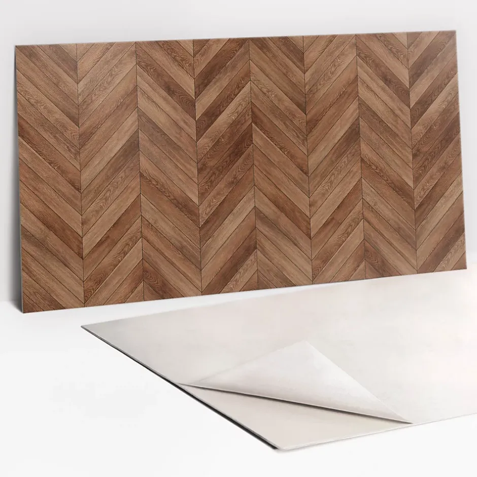 Panneau autocollant 100x50 cm planches de bois 1 pcs-Tulup Outlet