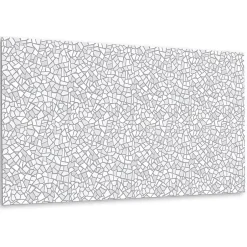 Tulup Panneau autocollant 100x50 cm Mosaïque grise 1 pcs