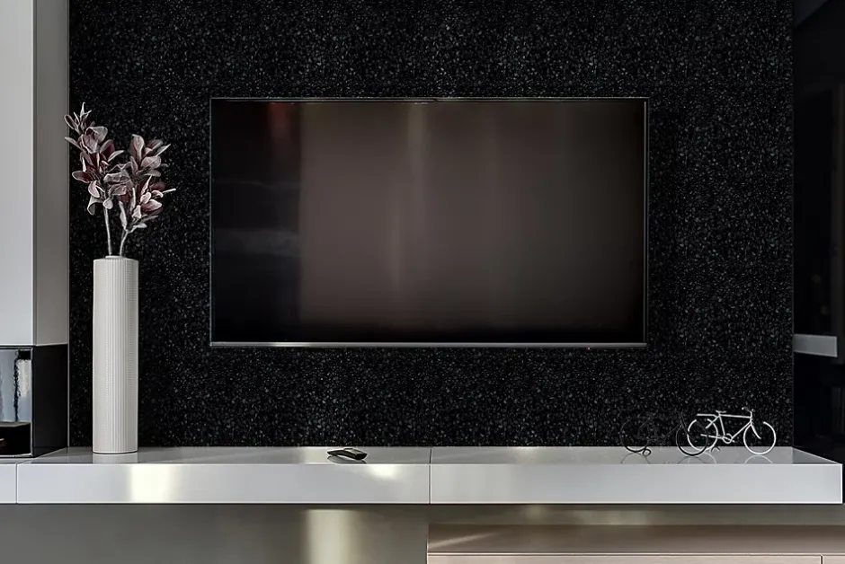 Tulup Panneau autocollant 100x50 cm Sol noir classique 1 pcs