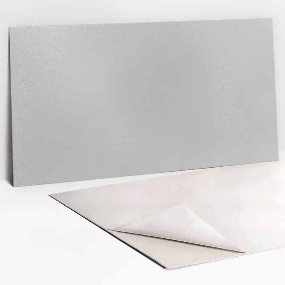 Panneau autocollant 100x50 cm Couleur gris 1 pcs-Tulup