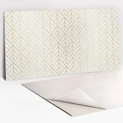 Panneau autocollant 100x50 cm Géométrie dorée 1 pcs-Tulup Discount