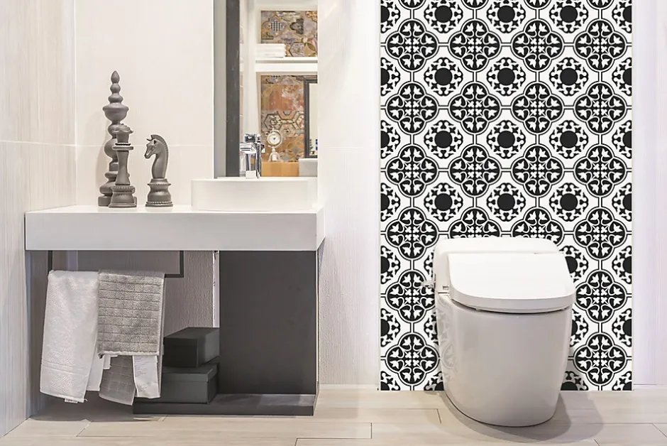 Panneau autocollant 100x50 cm Ornement fleuri 1 pcs-Tulup Discount