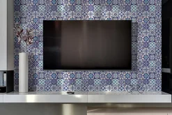 Panneau autocollant 100x50 cm Motif azulejo 1 pcs-Tulup Discount