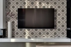 Tulup Panneau autocollant 100x50 cm Motif floral arabe 1 pcs