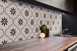 Tulup Panneau autocollant 100x50 cm Motif floral arabe 1 pcs