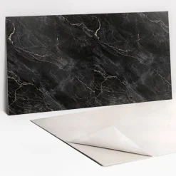 Panneau autocollant 100x50 cm marbre foncé 1 pcs-Tulup Sale