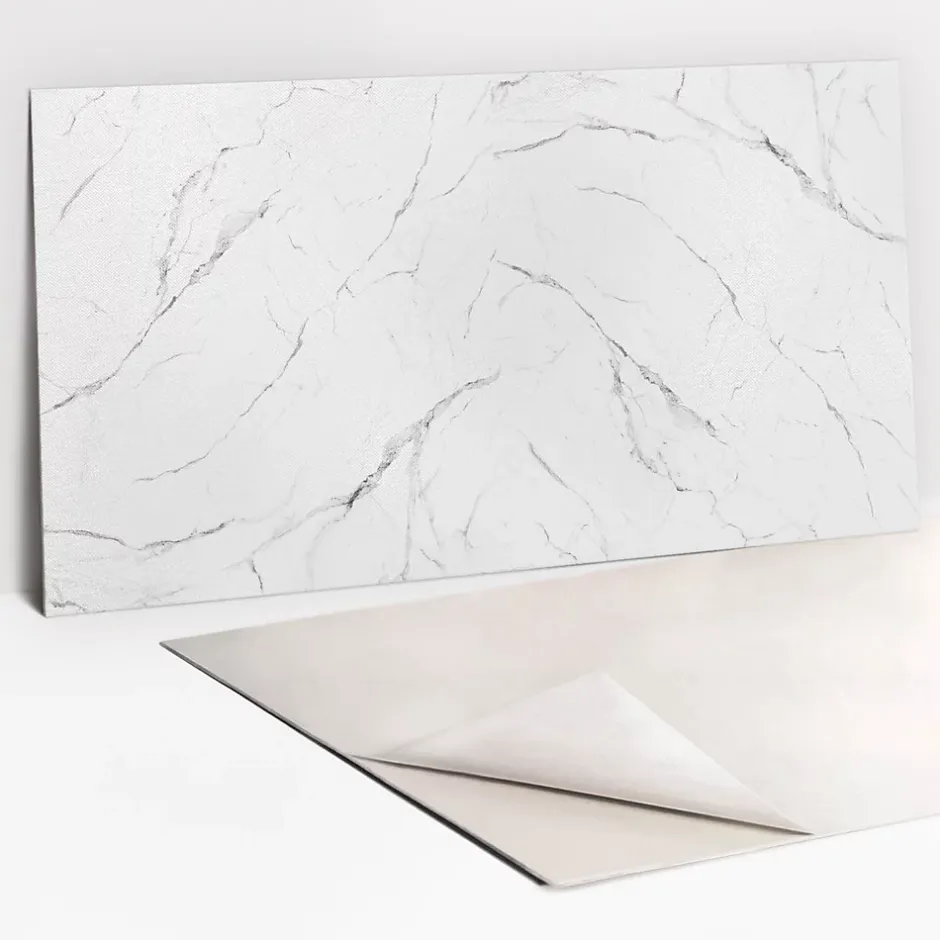 Panneau autocollant 100x50 cm Marbre clair 1 pcs-Tulup Clearance