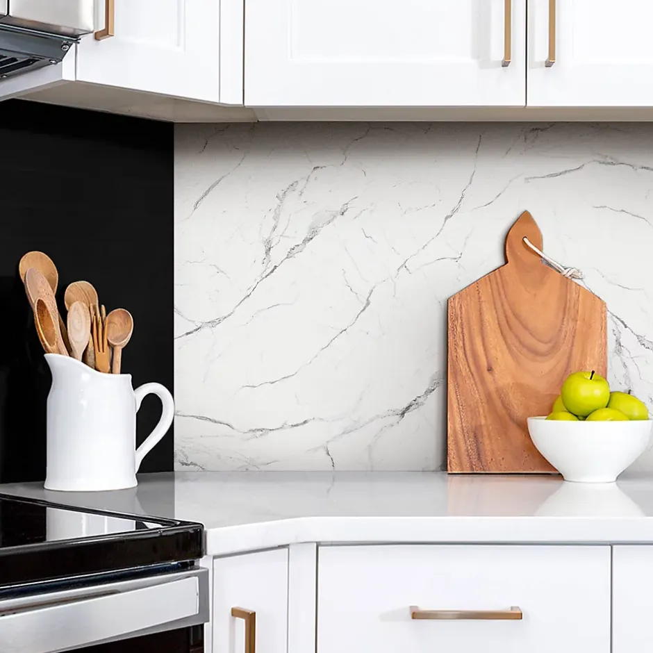 Panneau autocollant 100x50 cm Marbre clair 1 pcs-Tulup Clearance