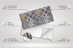Tulup Panneau autocollant 100x50 cm Grès fin 1 pcs