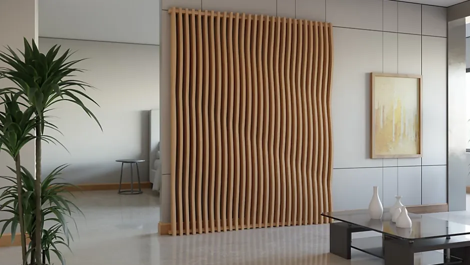 Panneau claustra ondulé 250x60 cm module 1- Outlet