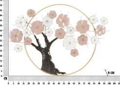 Panneau décoratif 3D en métal multicolore cm 101x6x72-Mauro Ferretti Best