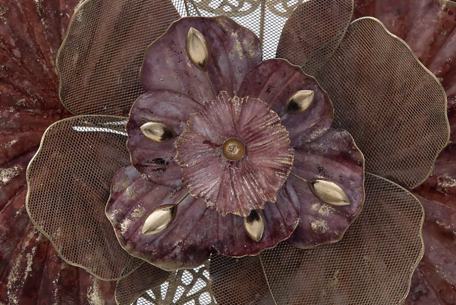 Panneau décoratif 3D en métal multicolore cm 118x10x58-Mauro Ferretti New