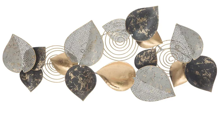 Panneau décoratif 3D en métal multicolore cm 97x5,5x43-Mauro Ferretti Outlet