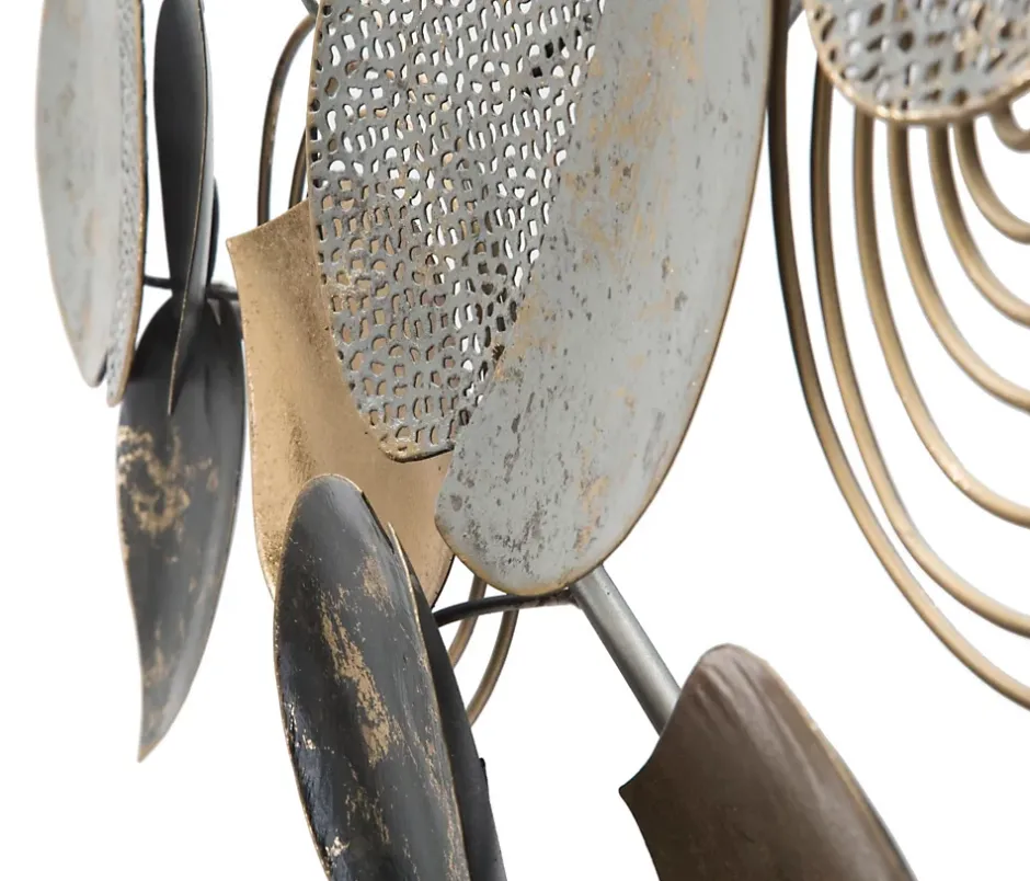 Panneau décoratif 3D en métal multicolore cm 97x5,5x43-Mauro Ferretti Outlet