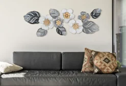 Panneau décoratif 3D en métal multicolore cm 87,6x5,7x33,7-Mauro Ferretti Best