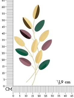 Mauro Ferretti Panneau décoratif en feuilles 3D cm 31x1,9x61