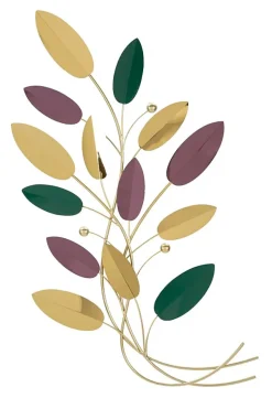 Panneau décoratif en feuilles 3D cm 59x3,8x98,4-Mauro Ferretti