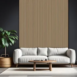 Foge Panneau décoratif fraisé Caiman effet chêne L.280x l.60cm Ep. 1,5cm