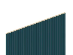 Panneau décoratif fraisé Caiman bleu L.280x l.60cm Ep. 1,5cm-Foge