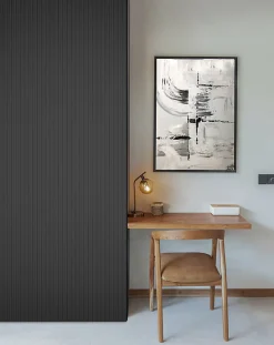 Foge Panneau décoratif fraisé Caiman gris L.280x l.60cm Ep. 1,5cm